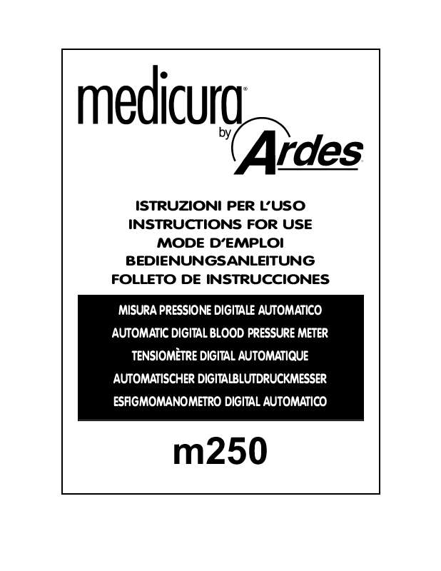 Guide utilisation  ARDES M250  de la marque ARDES