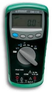 Notice GREENLEE DM-110 Multimètre