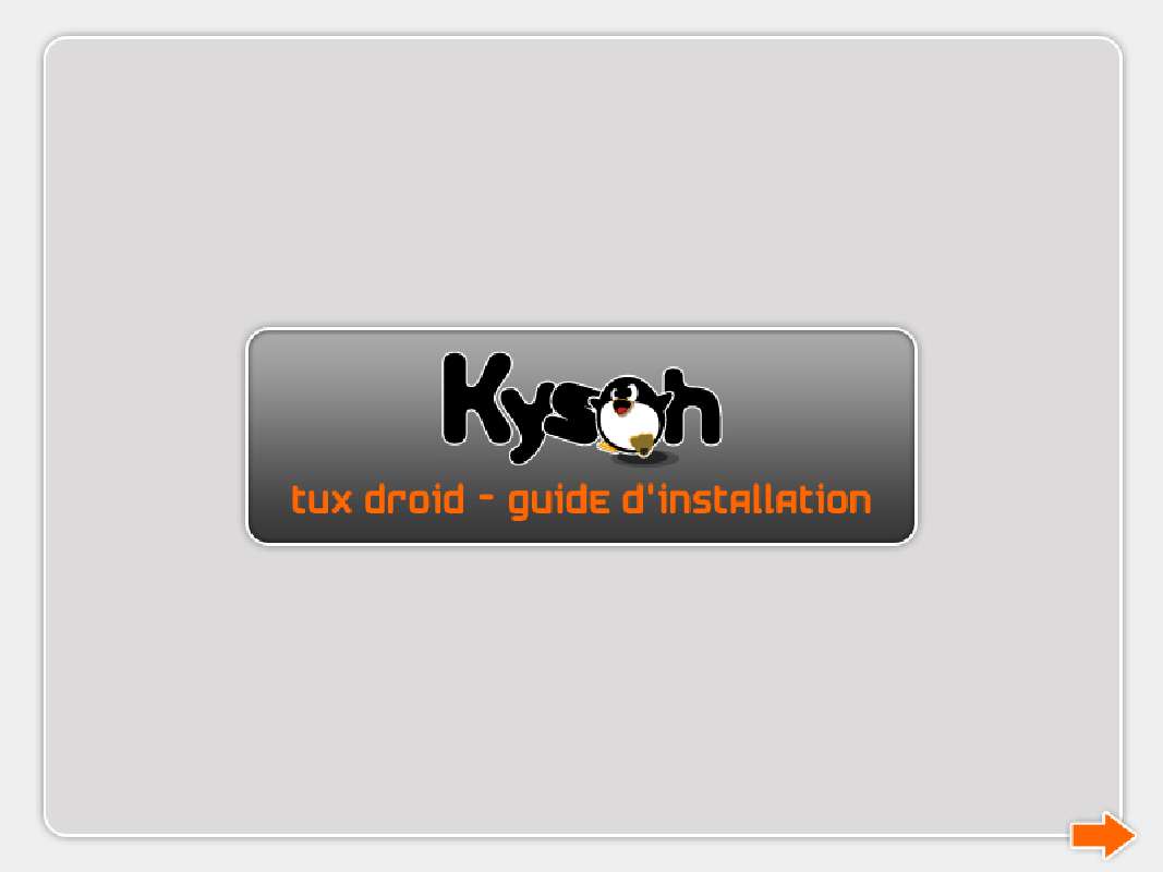 Guide utilisation KYSOH TUX DROID  de la marque KYSOH