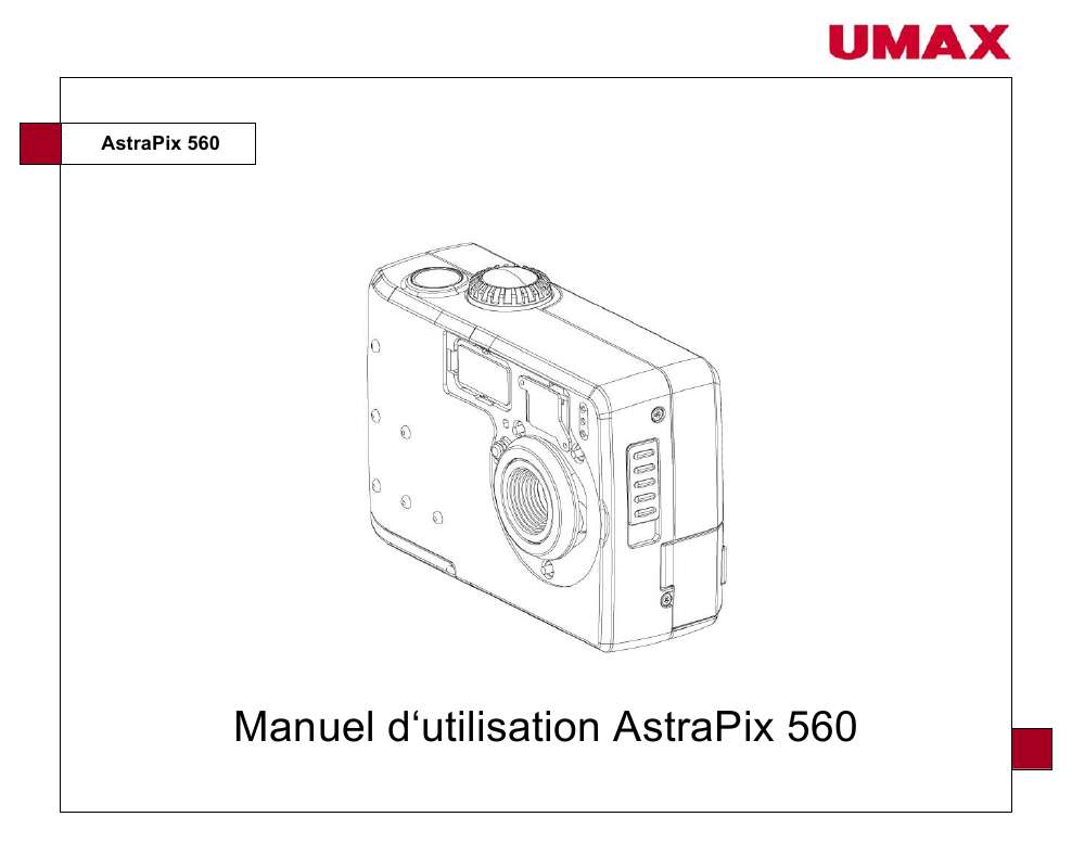 Guide utilisation UMAX ASTRAPIX 560  de la marque UMAX