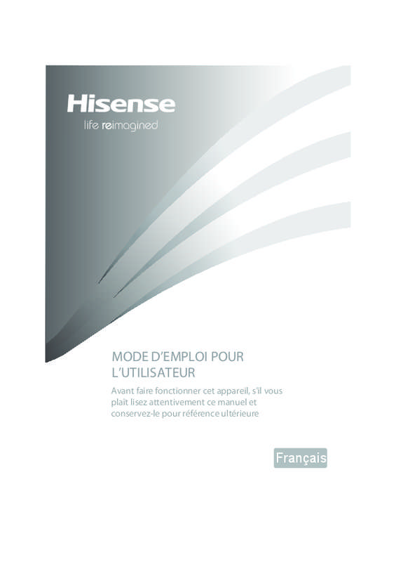 Guide utilisation HISENSE RB468N4BC1 de la marque HISENSE