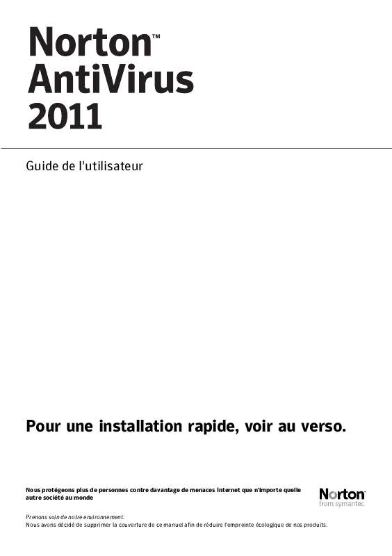 Guide utilisation  POWERQUEST ANTIVIRUS 2011  de la marque POWERQUEST