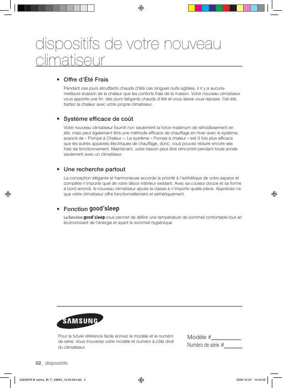 Guide utilisation SAMSUNG AQ09RGAN  de la marque SAMSUNG