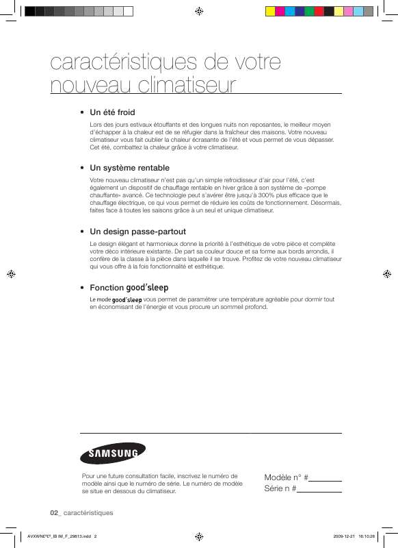 Guide utilisation  SAMSUNG NH022NHXEA  de la marque SAMSUNG