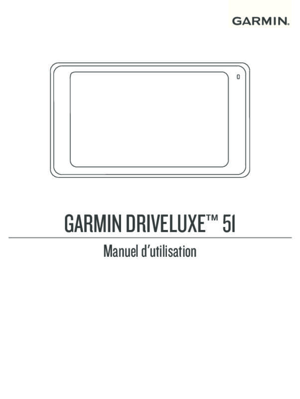 Guide utilisation GARMIN DRIVELUXE 51  de la marque GARMIN