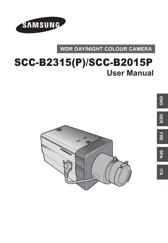 Guide utilisation SAMSUNG SCC-B2015P  de la marque SAMSUNG