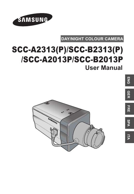 Guide utilisation SAMSUNG SCC-B2313P  de la marque SAMSUNG