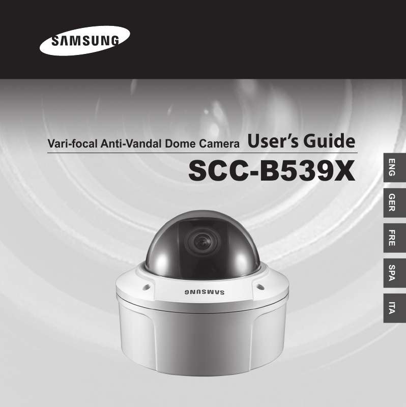 Guide utilisation SAMSUNG SCC-B5392P  de la marque SAMSUNG