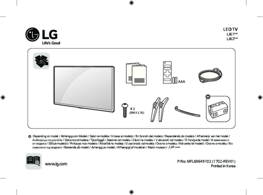 Guide utilisation LG 32LJ610V  de la marque LG