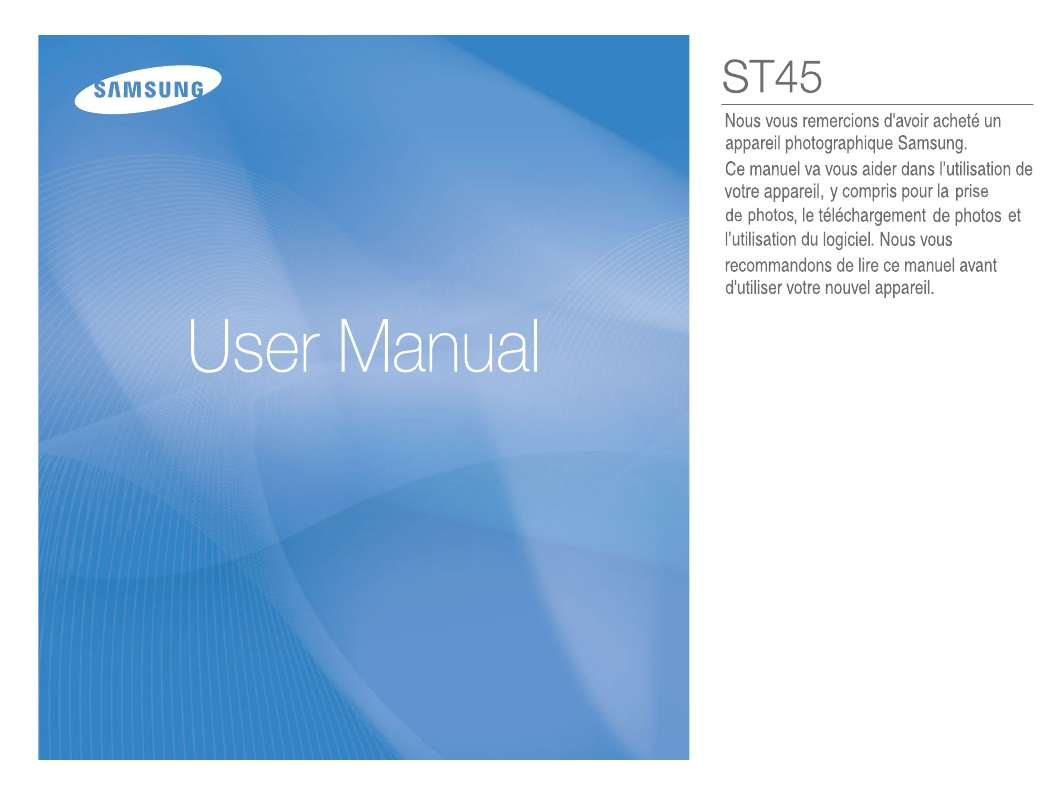 Guide utilisation  SAMSUNG ST45  de la marque SAMSUNG