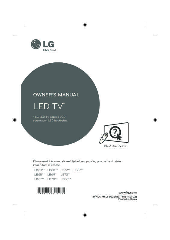 Guide utilisation LG 42LB652V  de la marque LG