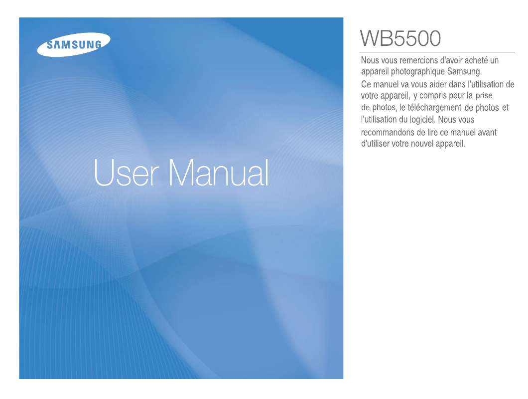 Guide utilisation SAMSUNG VLUU WB5500  de la marque SAMSUNG