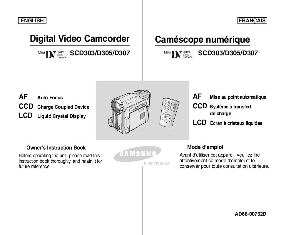 Guide utilisation SAMSUNG SC-D303  de la marque SAMSUNG