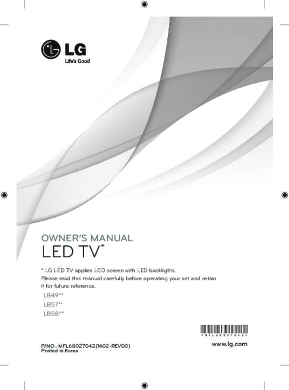 Guide utilisation LG 47LB570V  de la marque LG