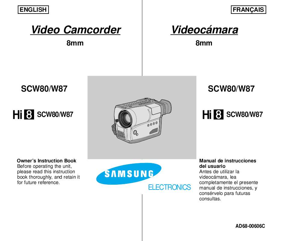 Guide utilisation SAMSUNG SC-W80  de la marque SAMSUNG