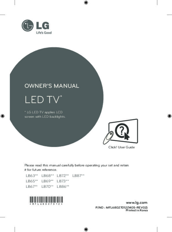 Guide utilisation LG 47LB700V  de la marque LG