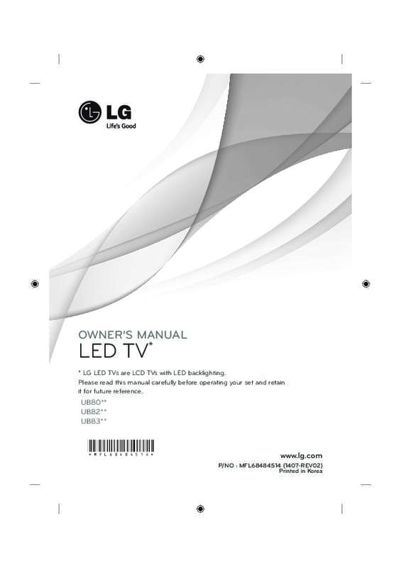 Guide utilisation LG 49UB820V  de la marque LG
