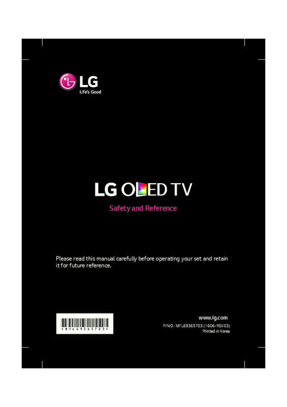 Guide utilisation LG 55C6V  de la marque LG