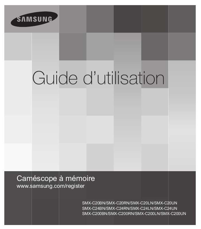 Guide utilisation SAMSUNG SMX-C20RN  de la marque SAMSUNG