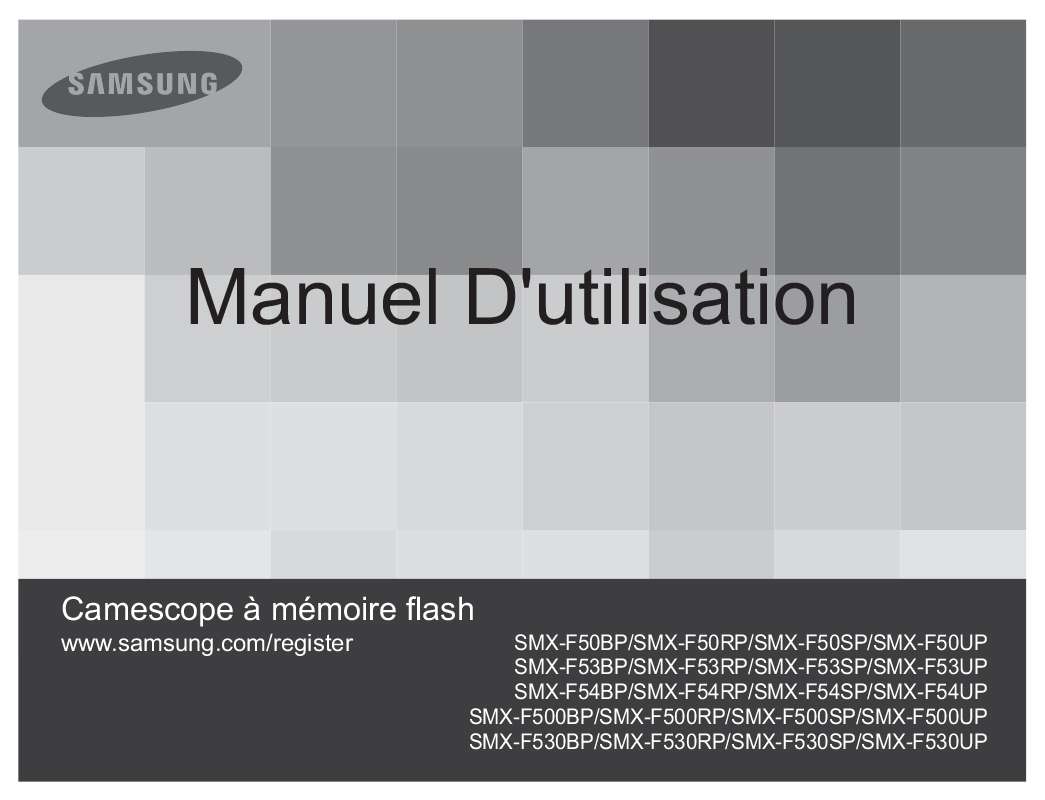 Guide utilisation SAMSUNG SMX-F500XP  de la marque SAMSUNG