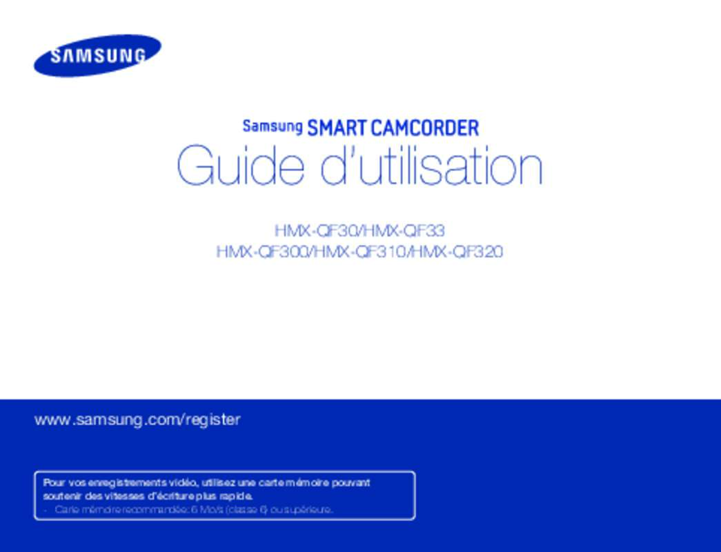Guide utilisation SAMSUNG HMX-QF30BN  de la marque SAMSUNG