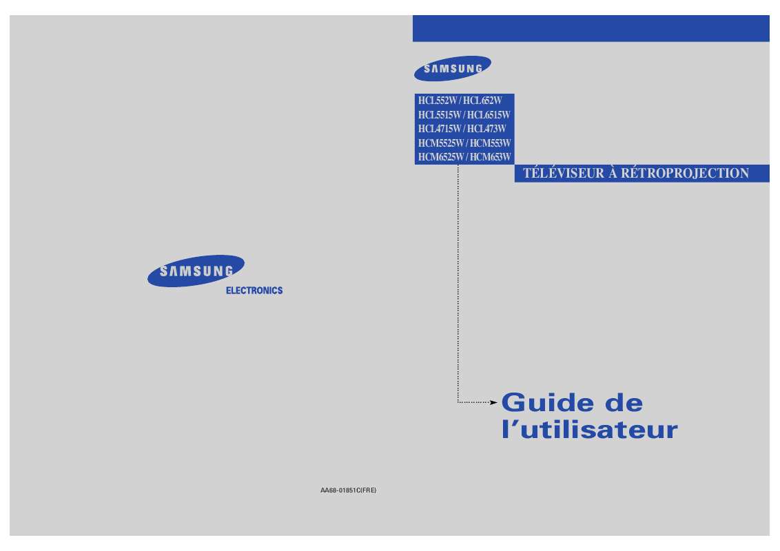 Guide utilisation SAMSUNG HCL4715W  de la marque SAMSUNG