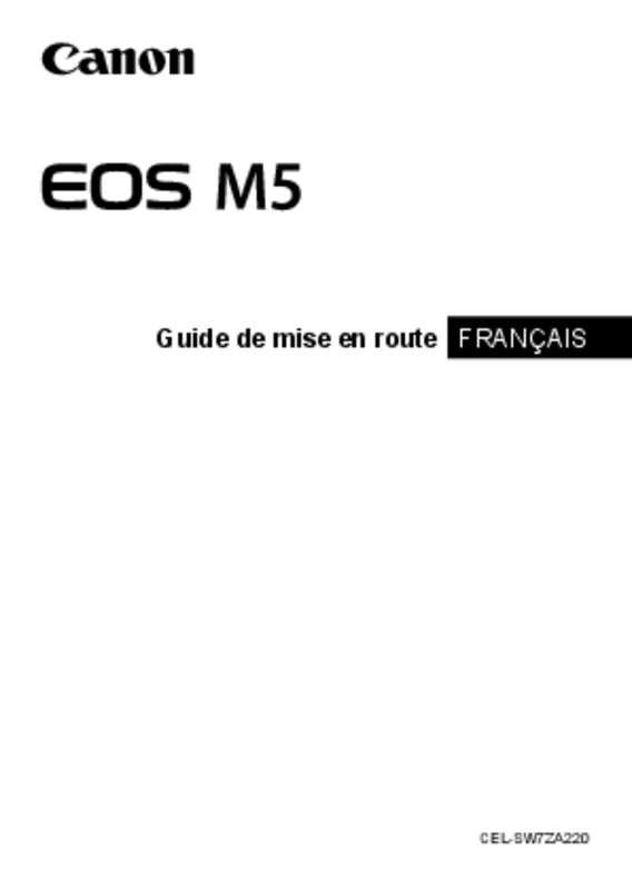 Guide utilisation CANON EOS M5  de la marque CANON
