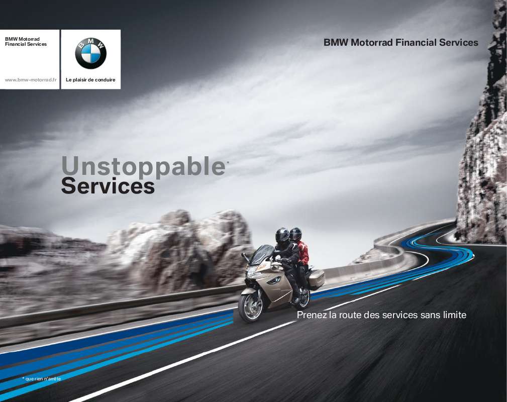 Guide utilisation BMW MOTORRAD FINANCIAL SERVICES  de la marque BMW