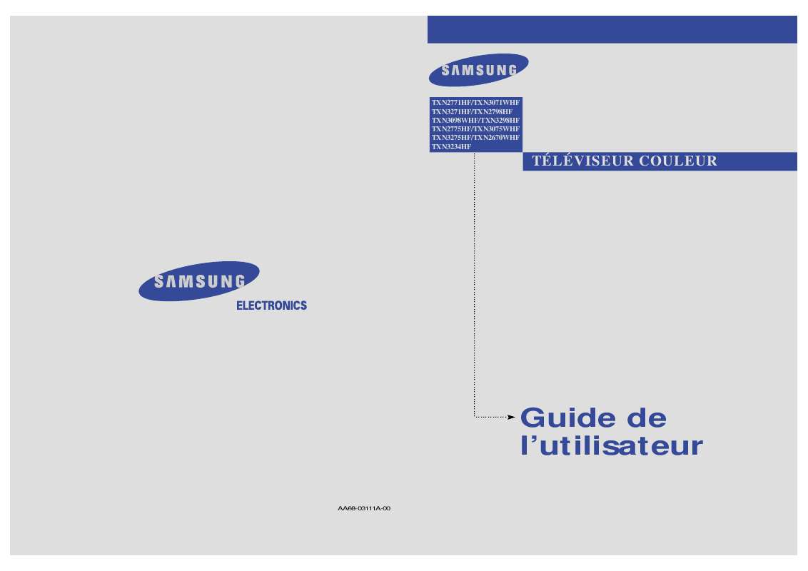 Guide utilisation SAMSUNG TX-N3075WHF  de la marque SAMSUNG