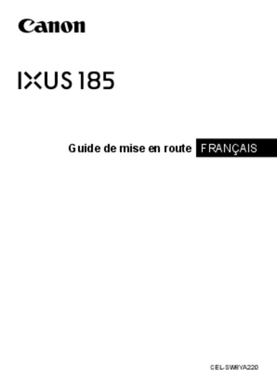 Guide utilisation CANON IXUS 185  de la marque CANON