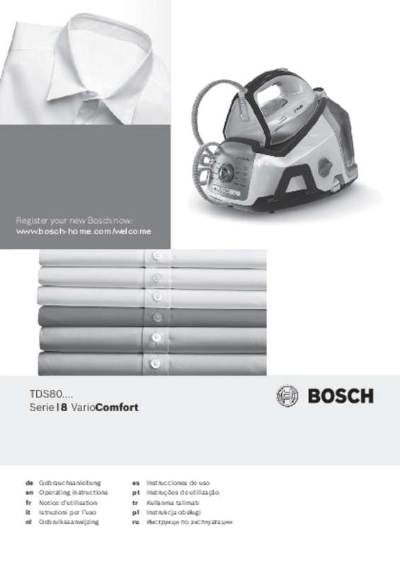 Guide utilisation BOSCH TDS8060  de la marque BOSCH