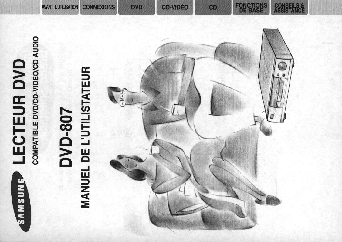 Guide utilisation SAMSUNG DVD-807  de la marque SAMSUNG