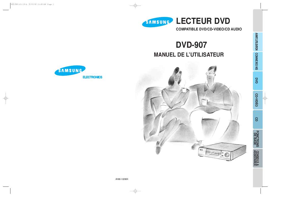 Guide utilisation SAMSUNG DVD-907  de la marque SAMSUNG