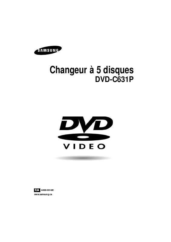 Guide utilisation SAMSUNG DVD-C631P  de la marque SAMSUNG
