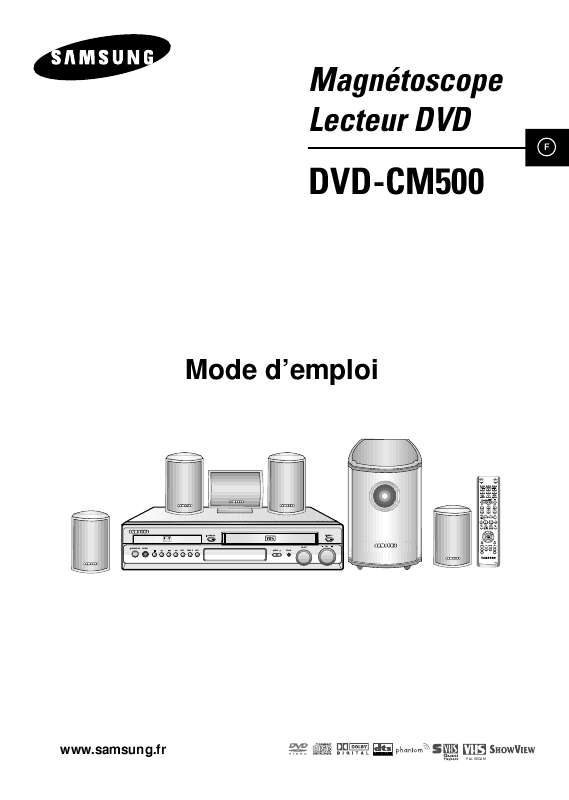 Guide utilisation SAMSUNG DVD-CM500  de la marque SAMSUNG