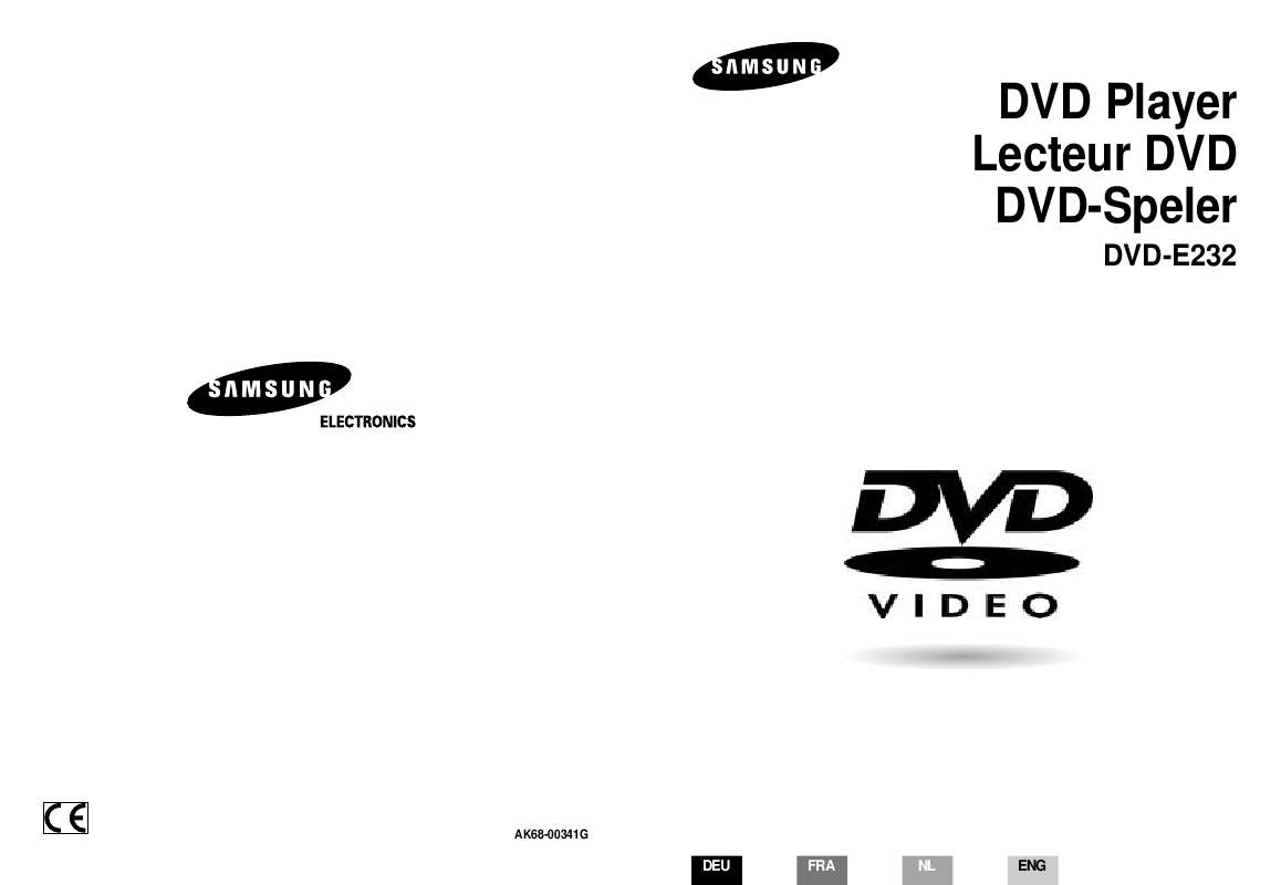 Guide utilisation SAMSUNG DVD-E232A  de la marque SAMSUNG