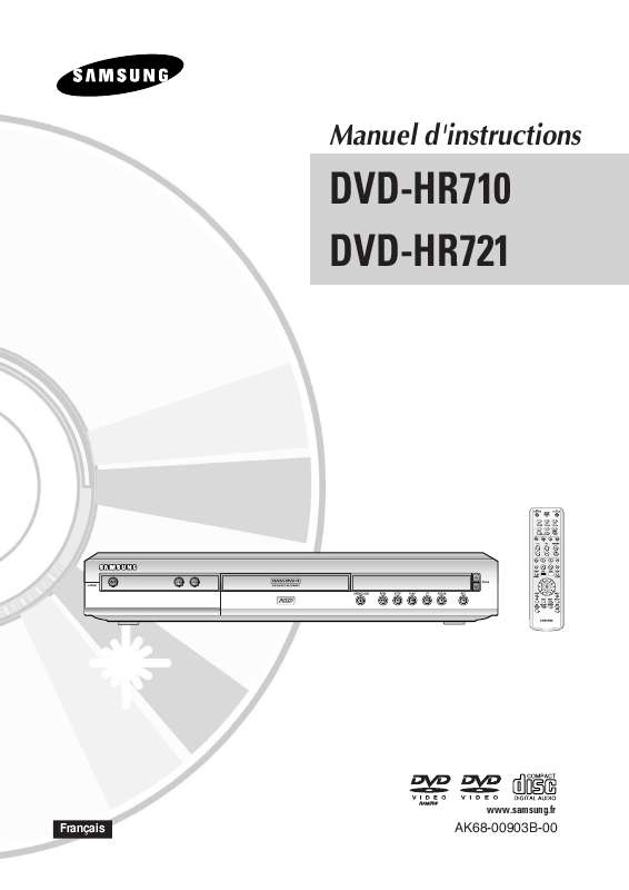 Guide utilisation SAMSUNG DVD-HR721  de la marque SAMSUNG