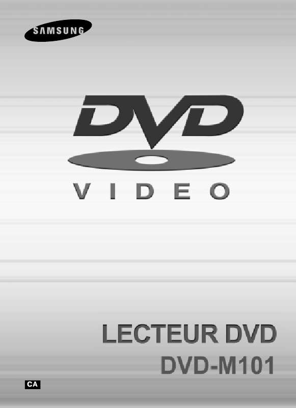 Guide utilisation SAMSUNG DVD-M101  de la marque SAMSUNG