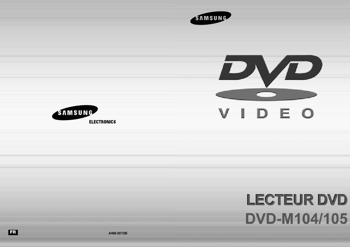 Guide utilisation SAMSUNG DVD-M105-XEF  de la marque SAMSUNG