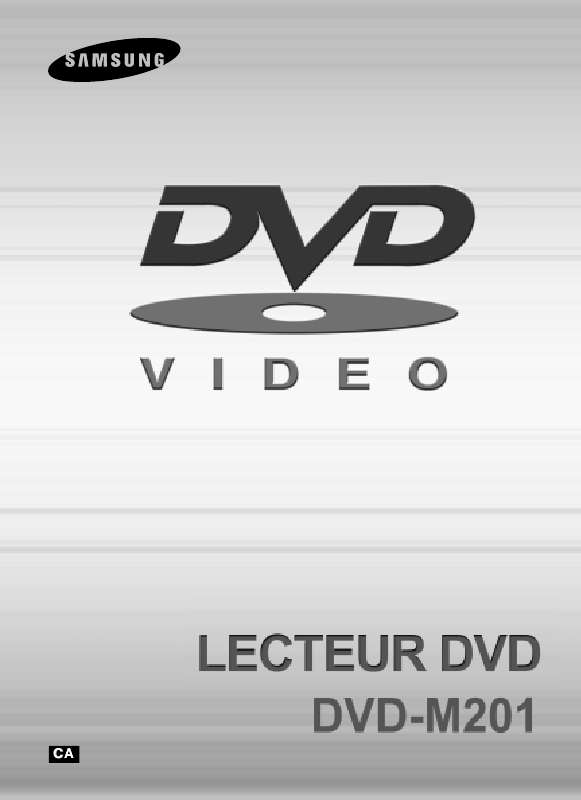 Guide utilisation SAMSUNG DVD-M201  de la marque SAMSUNG