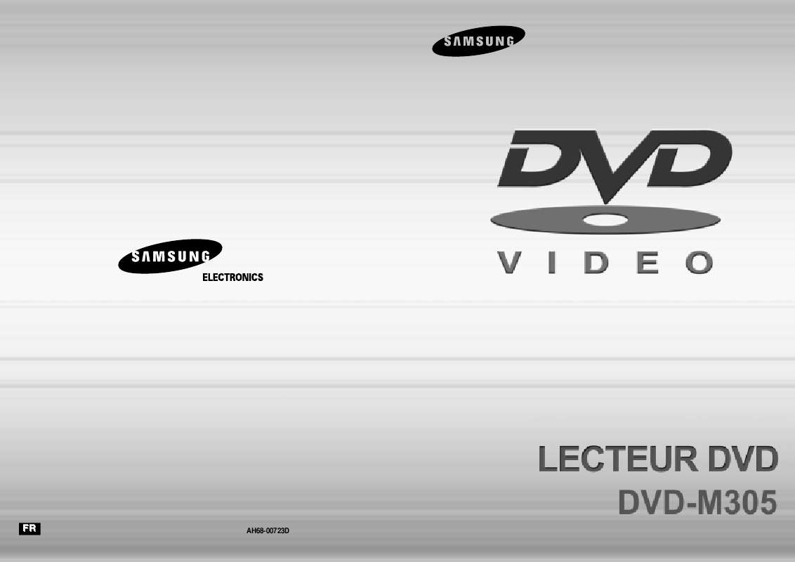 Guide utilisation SAMSUNG DVD-M305-XEF  de la marque SAMSUNG