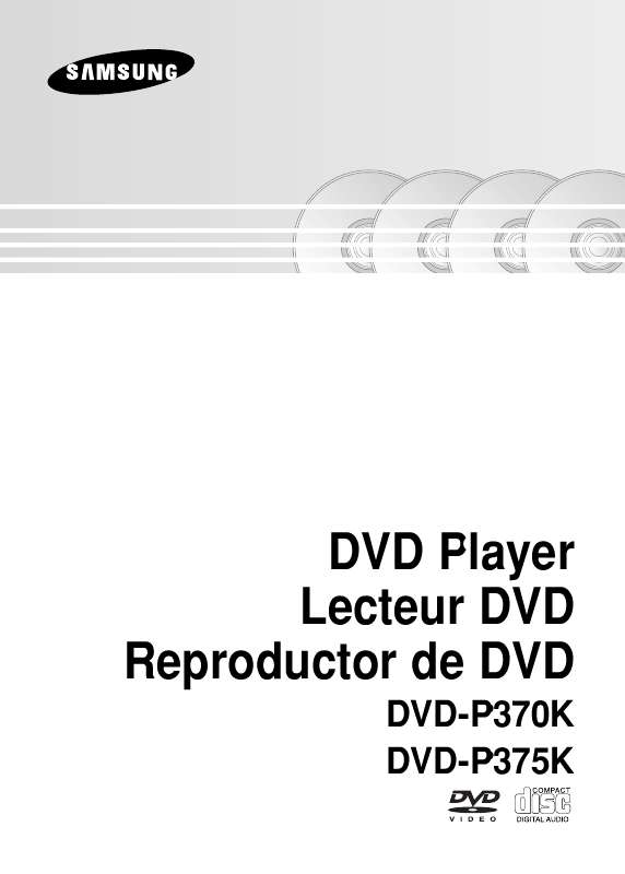 Guide utilisation SAMSUNG DVD-P375K  de la marque SAMSUNG