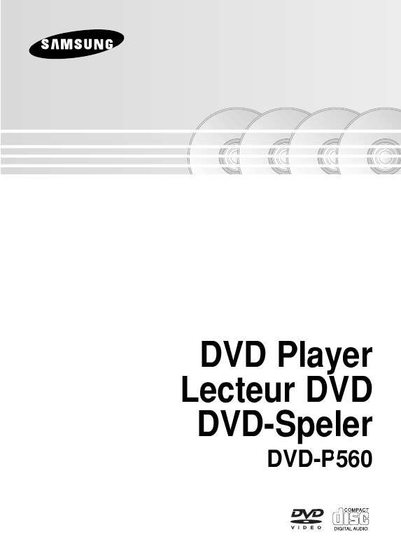 Guide utilisation SAMSUNG DVD-P560  de la marque SAMSUNG