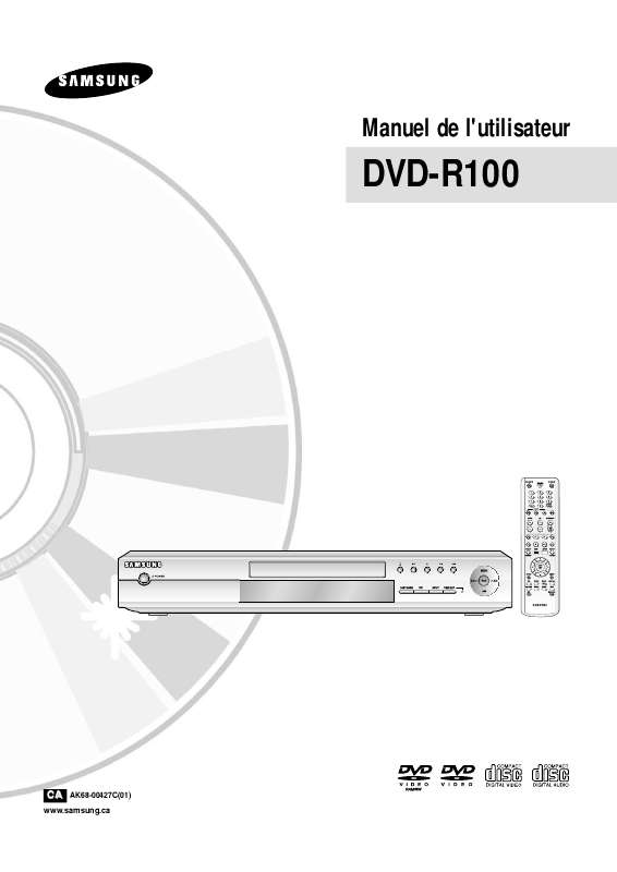 Guide utilisation SAMSUNG DVD-R100  de la marque SAMSUNG