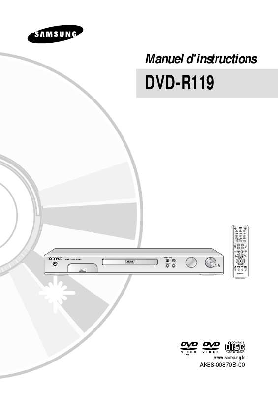 Guide utilisation SAMSUNG DVD-R119  de la marque SAMSUNG