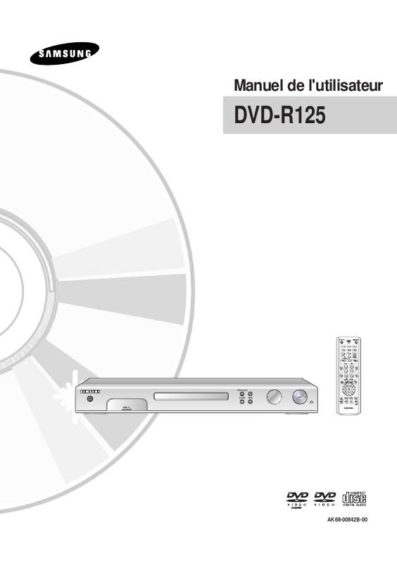 Guide utilisation SAMSUNG DVD-R125  de la marque SAMSUNG