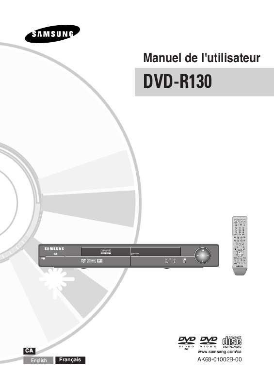 Guide utilisation SAMSUNG DVD-R130  de la marque SAMSUNG