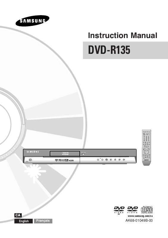 Guide utilisation SAMSUNG DVD-R135  de la marque SAMSUNG