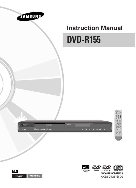 Guide utilisation SAMSUNG DVD-R155  de la marque SAMSUNG