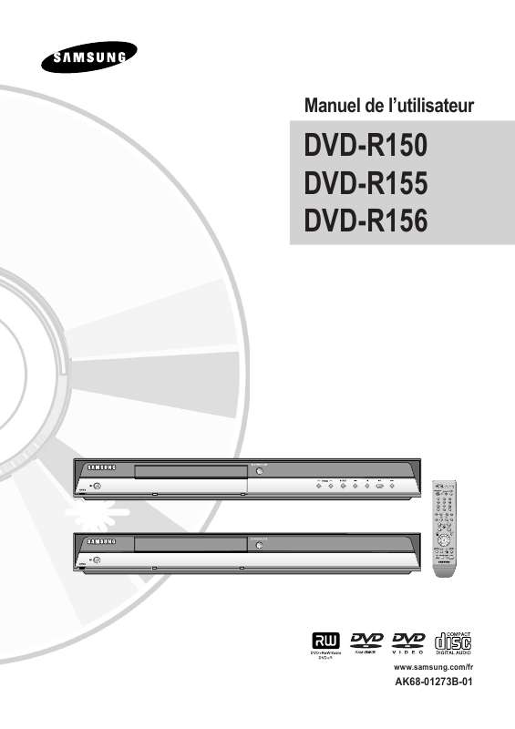 Guide utilisation SAMSUNG DVD-R156  de la marque SAMSUNG